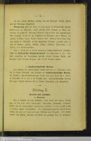Abteilung X. Gewerbe und Industrie