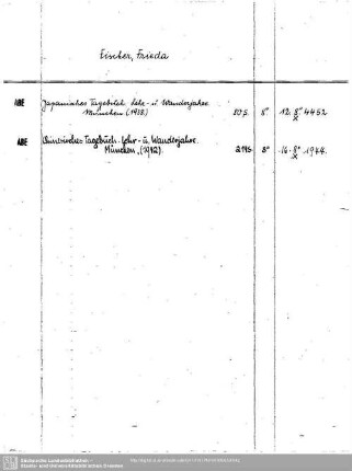 Fischer, Frieda