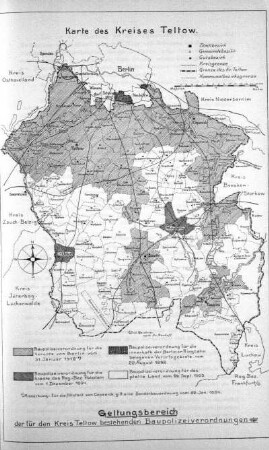 Karte: Karte des Kreises Teltow.