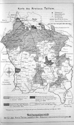 Karte: Karte des Kreises Teltow.