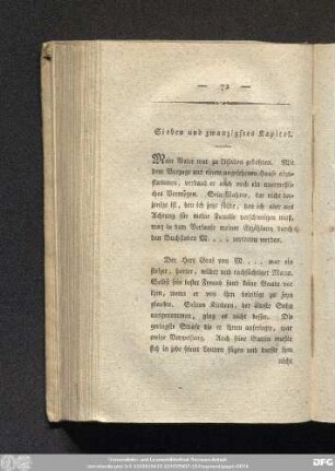 Sieben und zwanzigstes Kapitel.