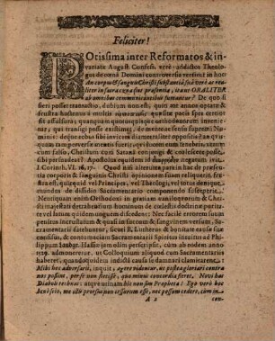 Disp. ... de sacra coena