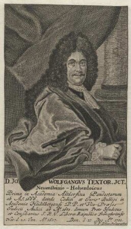 Bildnis des Johann Wolfgang Textor