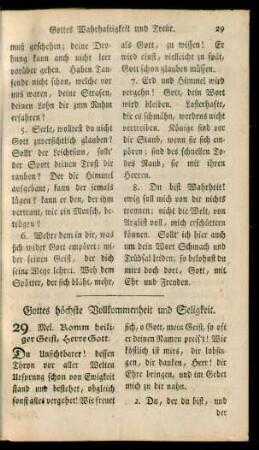 [9.] Gottes höchste Vollkommenheit und Seligkeit Nr. 29 - 31