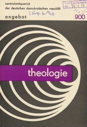 Nr. 900: Theologie