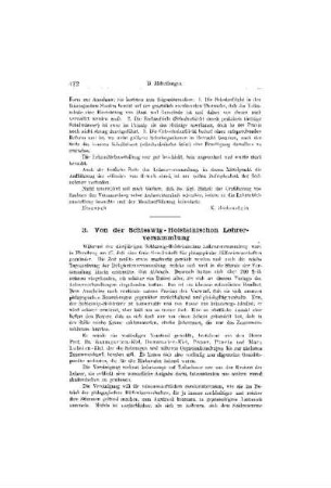 Von der Schleswig-Holsteinischen Lehrerversammlung