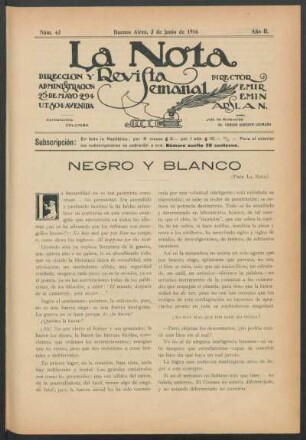 Negro y blanco
