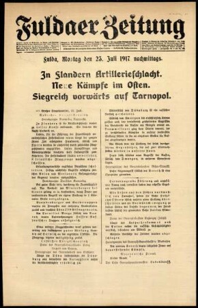 Ausgabe vom Montag, den 23. Juli 1917.