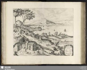 Elegantissimus ad Mare Tyrrhenum ex Monte Pausilipo Neapolis et Vesuvii Montis Prospectus