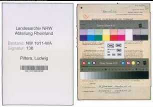 Entnazifizierung Ludwig Pilters , geb. 15.09.1886 (Mittelschulrektor)