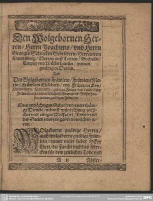 Leichenpredigt : Christliche Leichpredigt. Vorrede. Exordium