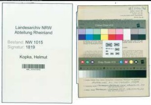 Entnazifizierung Helmut Kopka , geb. 18.10.1921 (Lehrer)