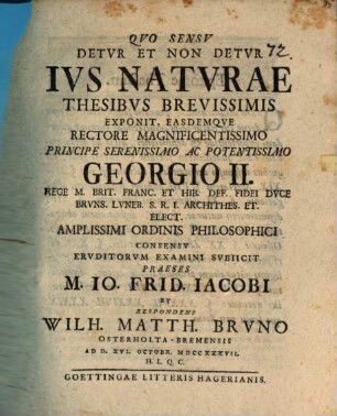 Quo sensu detur et non detur ius naturae