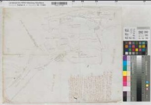 Preußen (Königreich) Hannover (Königreich) Grenze an der Ems nördlich Rheine 1821 o.M. 42 x 53 Zeichnung Oberpräsidium Münster Nr. 12