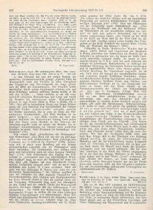 327-328 [Rezension] Kühnemann, Eugen, Mit unbefangener Stirn