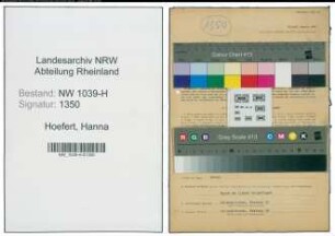 Entnazifizierung Hanna Hoefert , geb. 28.02.1920 (Sekretaerin)