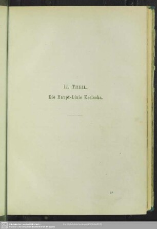 II. Theil. Die Haupt-Linie Kreischa