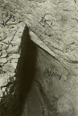 Kleinvoigtsberg, Grube Alte Hoffnung Gottes, Stützmauer