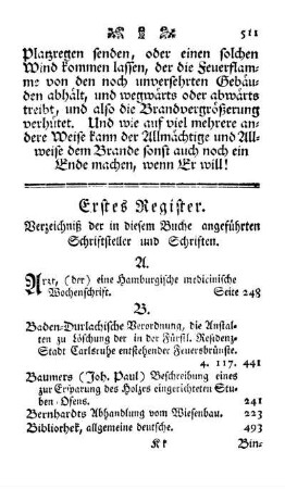 Erstes Register. Verzeichniß der in diesem Buche angeführten Schriftsteller und Schriften