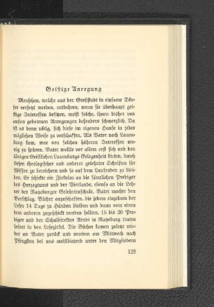 Geistige Anregung