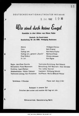 Wir sind doch keine Engel