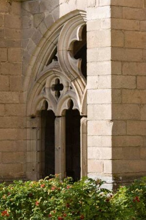 Frankreich. Auvergne. Haute Loire. La Chaise Dieu. Eglise abbatiale Saint Robert. Kreuzgang