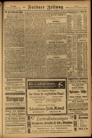 Zweite Ausgabe vom Samstag, den 06. September 1924.