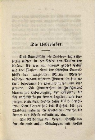 Reise nach Algier im Sommer 1838