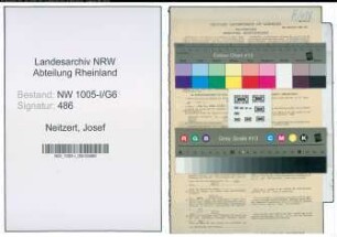 Entnazifizierung Josef Neitzert , geb. 28.04.1909 (Kaufm.Angestellter)