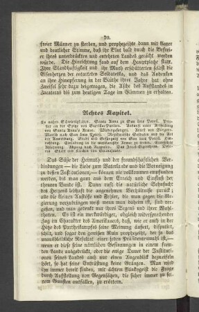 Achtes Kapitel