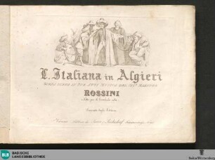 L' Italiana in Algieri : opera buffa in due atti musica