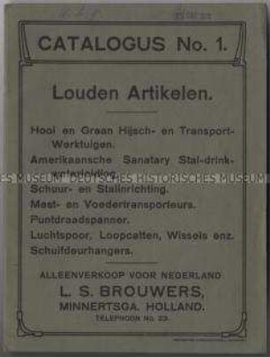 Aufzüge, Winden und Zubehör von der Firma Louden Machinery Company in USA