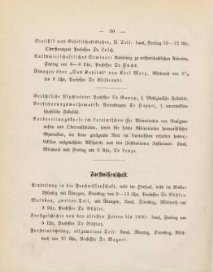 30-31, Forstwissenschaft
