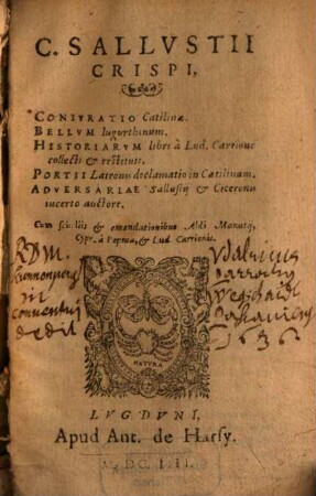 Coniuratio Catilinae ...
