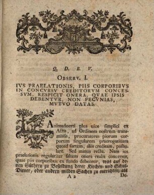 Dissertatio iuridica selectas observationes forenses continens, N. VI.