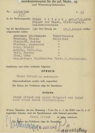 Ditsch, Franz