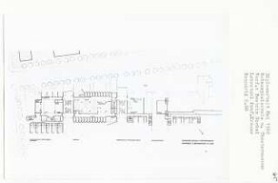 Schauspielschule und Theatermuseum, Berlin-Steglitz (Diplomarbeit bei Willy Kreuer): Grundriss 2. Obergeschoss 1:200