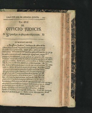Tit. XVII. De Officio Iudicis.