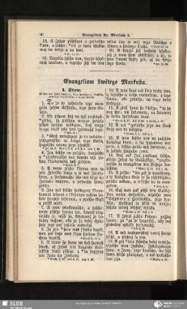 Evangeliom ßwėtego Markußa