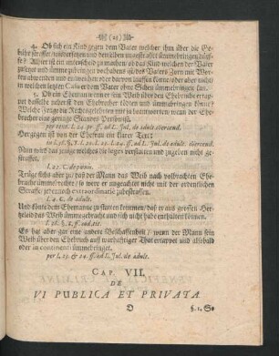 Cap. VII. De Vi Publica Et Privata.