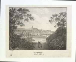 Ulm vom Südwesten. Um 1824