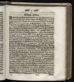 VI. Müntz-Edict