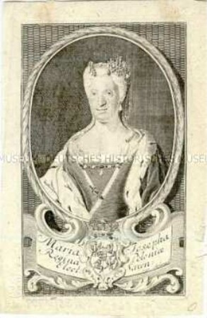 Bildnis der Maria Josepha, Königin von Polen und Kurfürstin von Sachsen