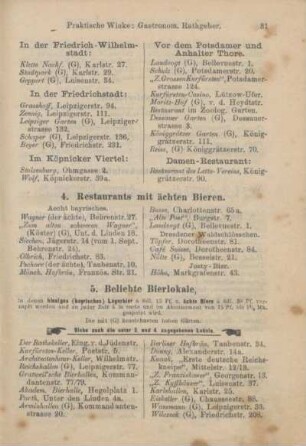 4. Restaurants mit ächten Bieren