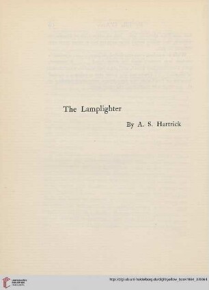 Plate: The lamplighter by A.S. Hartrick