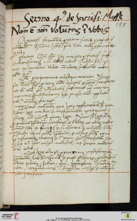 Sermo 4us de Sacrificio MissA [Predigttext, Mal 1,10–11:]