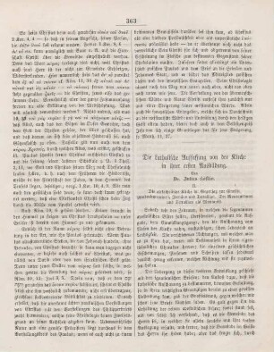 363-368 Die katholische Auffassung von der Kirche in ihrer ersten Ausbildung