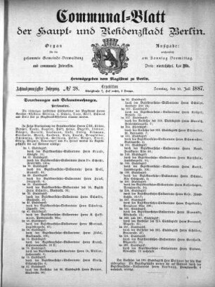 1887,28: No. 28, 10. Juli 1887