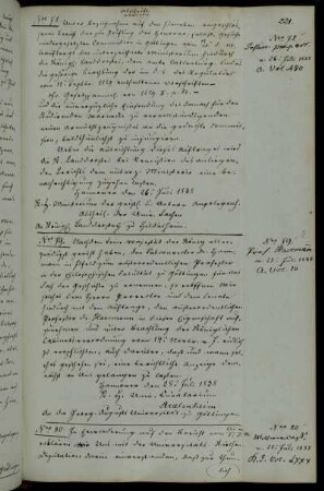 Abschriftliche Benachrichtigung [Landdreostei zu Hildesheim] über die Zusendung des Armutszeugnisses des Studierenden Warnecke.