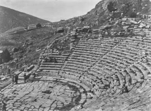 Das Amphitheater : Blick auf das Amphitheater in Delphi